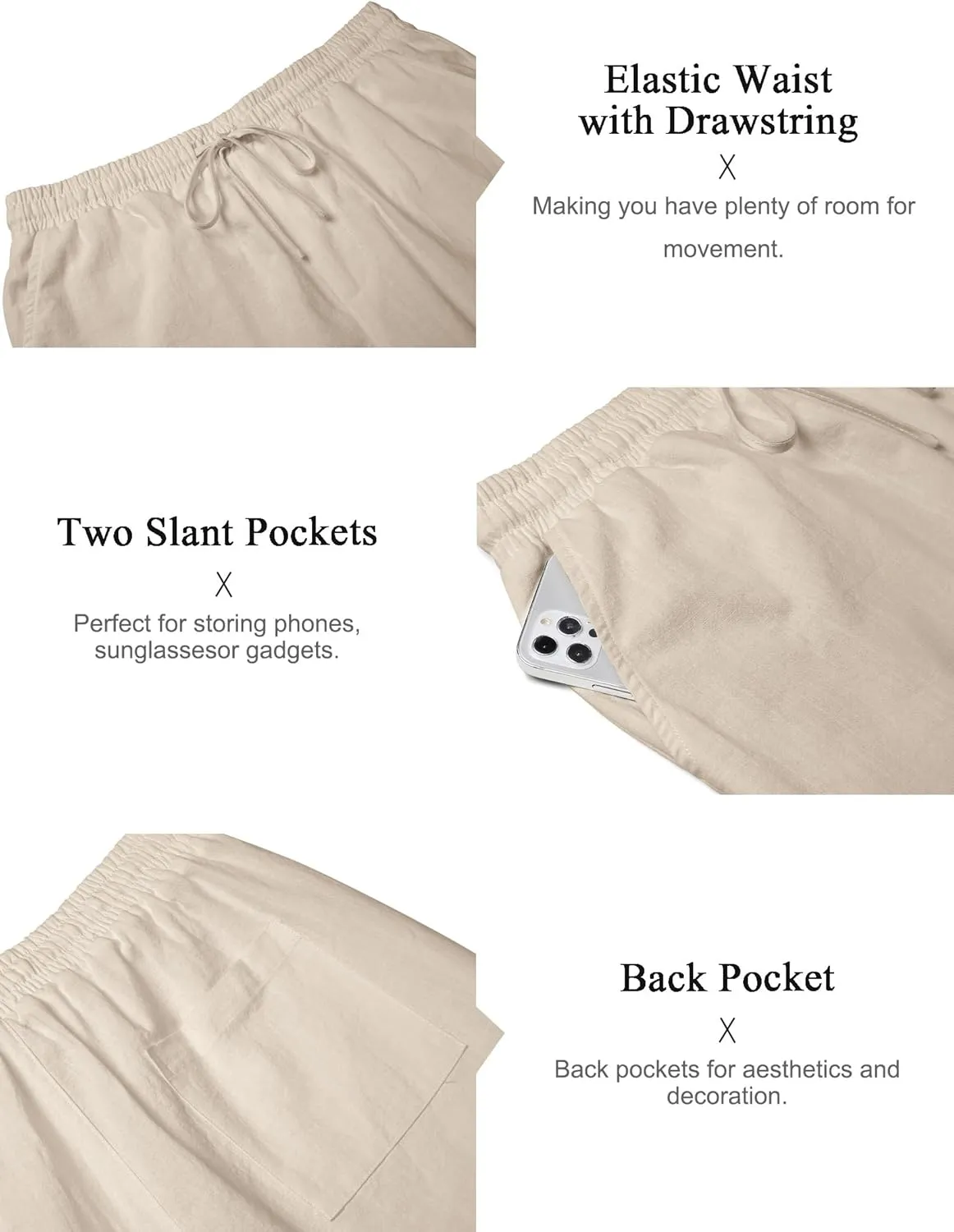 COOFANDY Men's 2 Piece Cotton Linen Sets Summer Beach Outfits Casual Short Sleeve Henley Shirts and Vacation Shorts