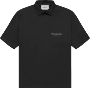 Fear of God Essentials Short-Sleeve Polo 'Stretch Limo' T-Shirt, Black
