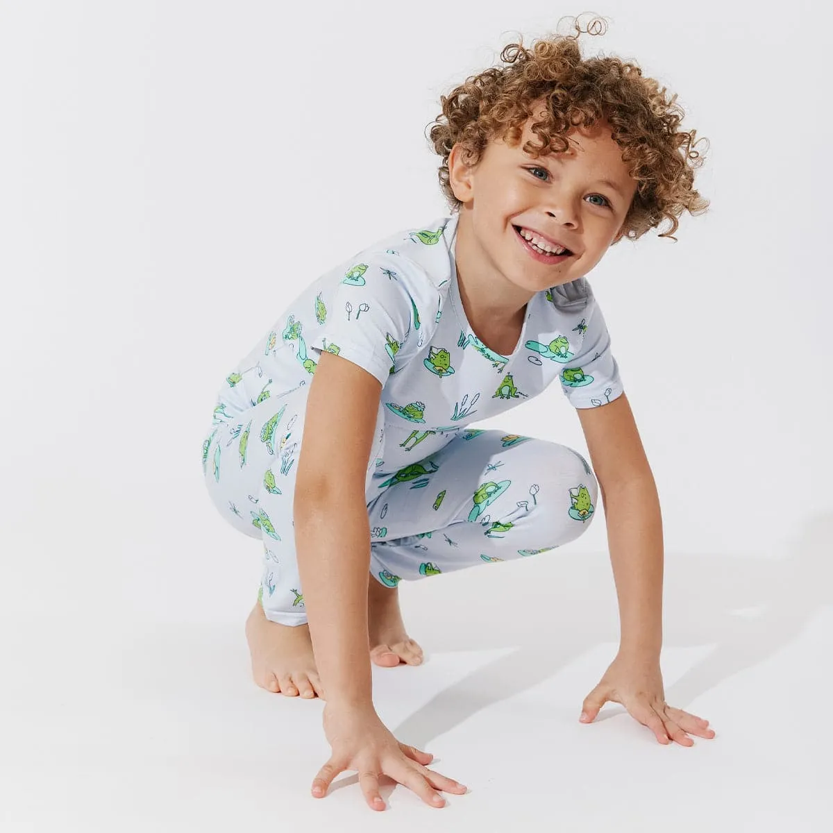Frogs Bamboo Kids Pajamas
