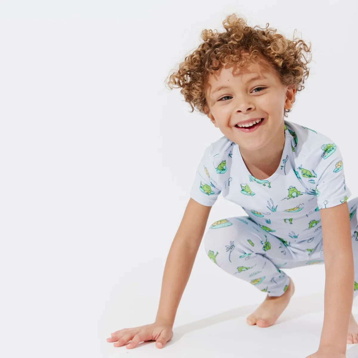 Frogs Bamboo Kids Pajamas