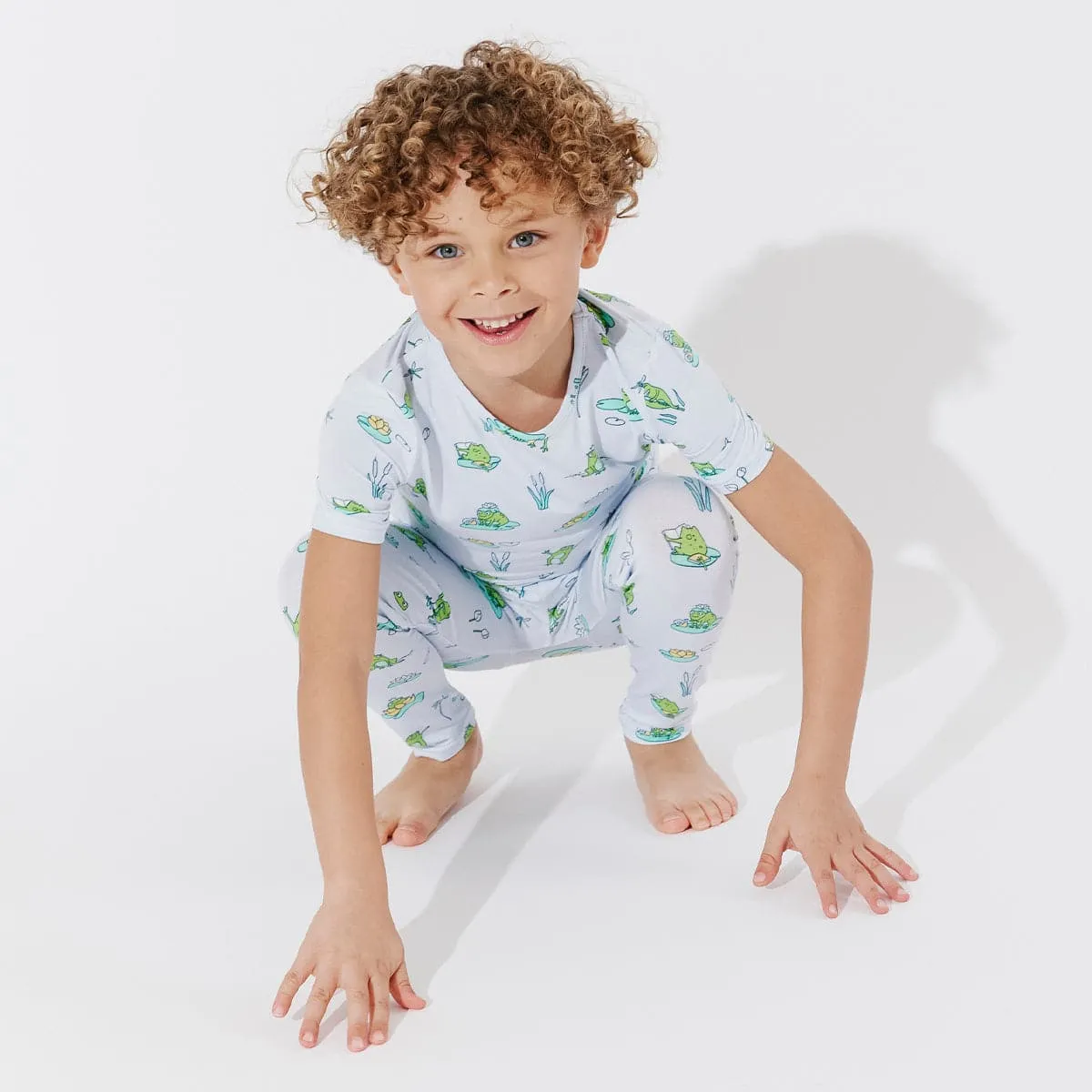 Frogs Bamboo Kids Pajamas