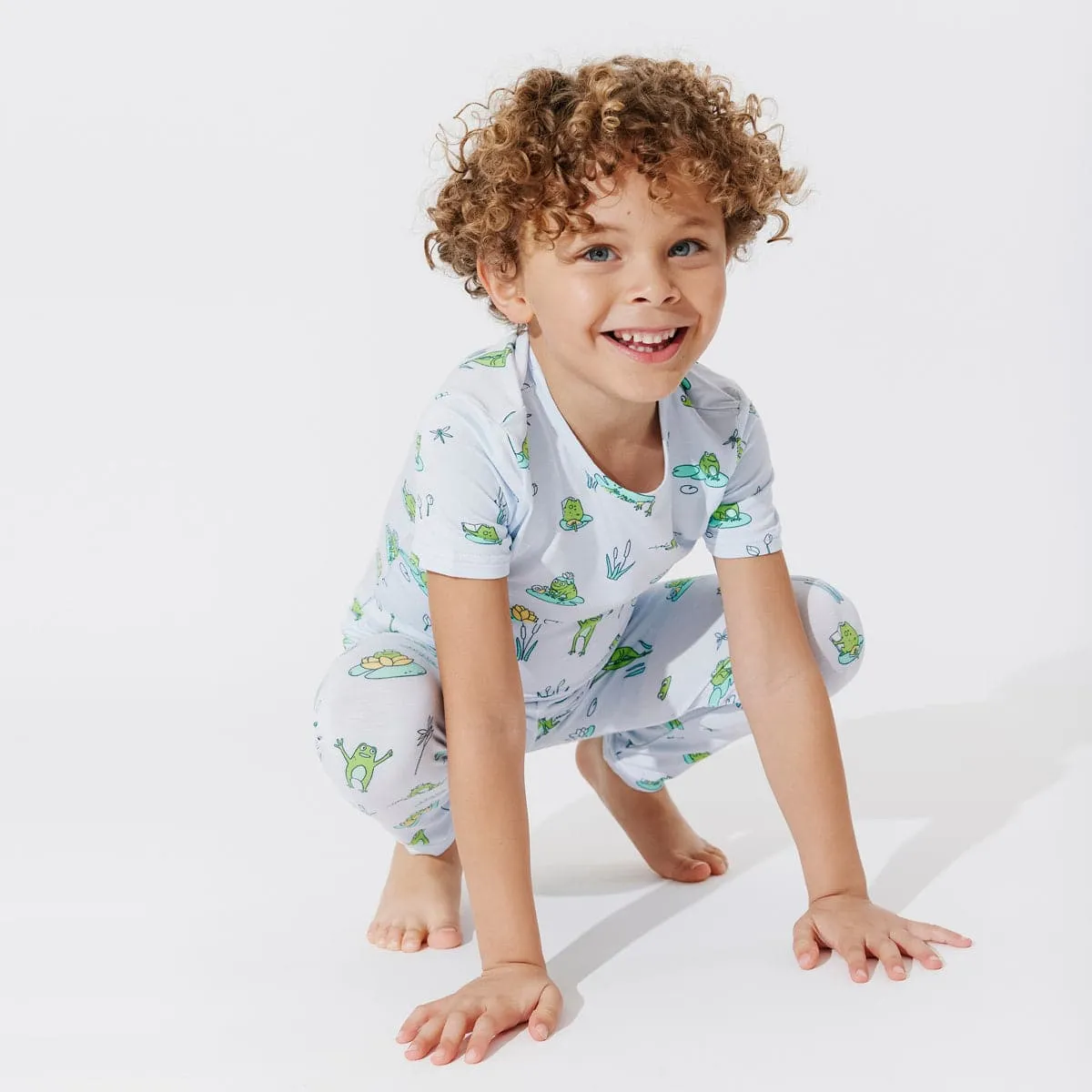 Frogs Bamboo Kids Pajamas