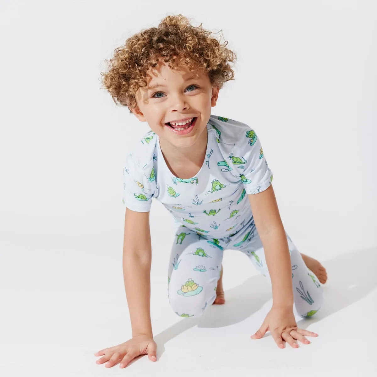 Frogs Bamboo Kids Pajamas