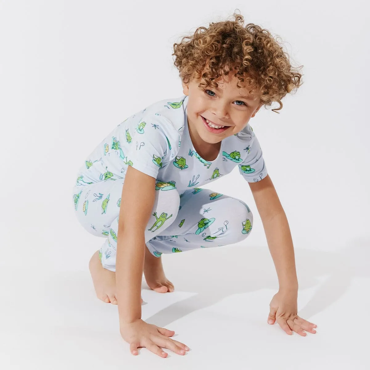 Frogs Bamboo Kids Pajamas