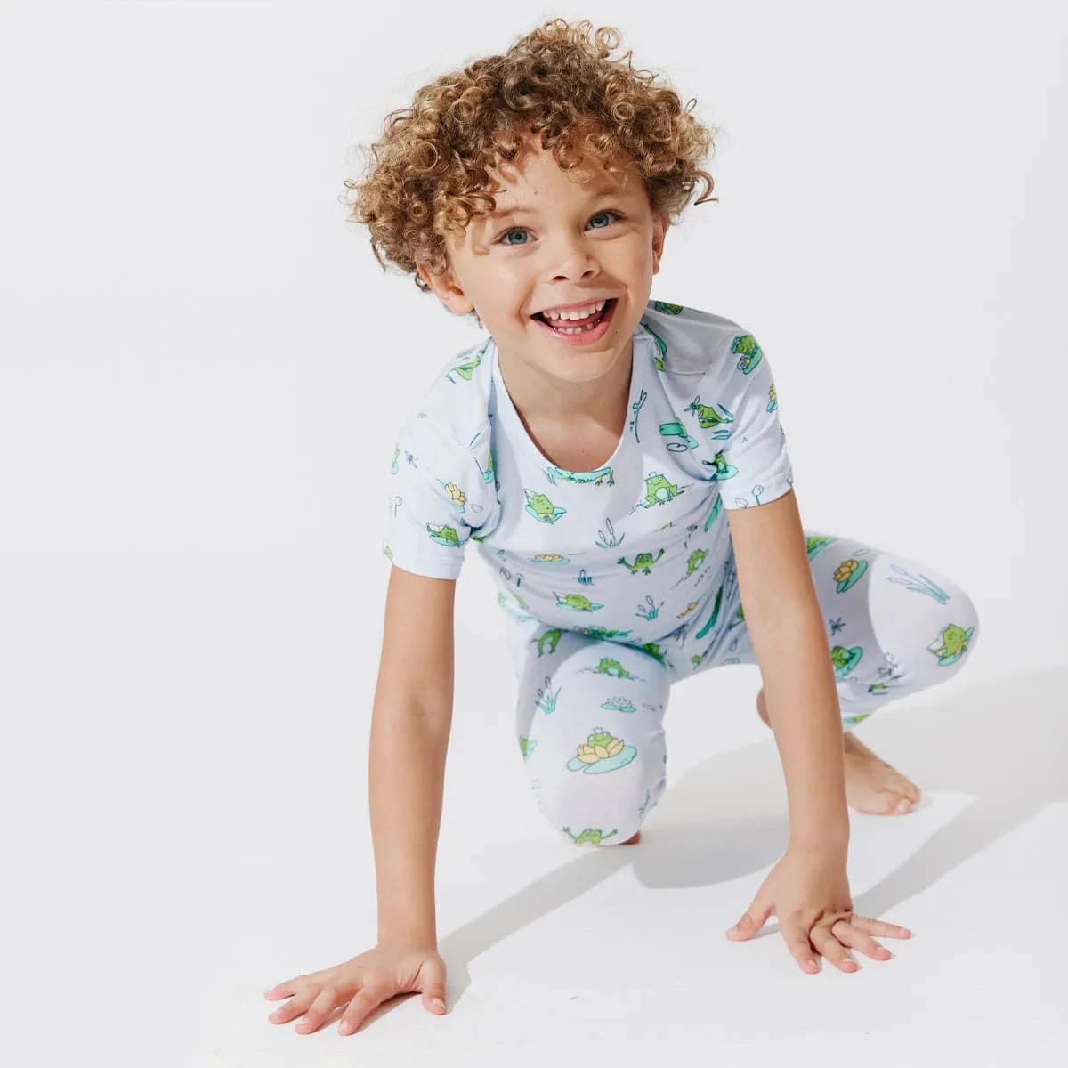 Frogs Bamboo Kids Pajamas