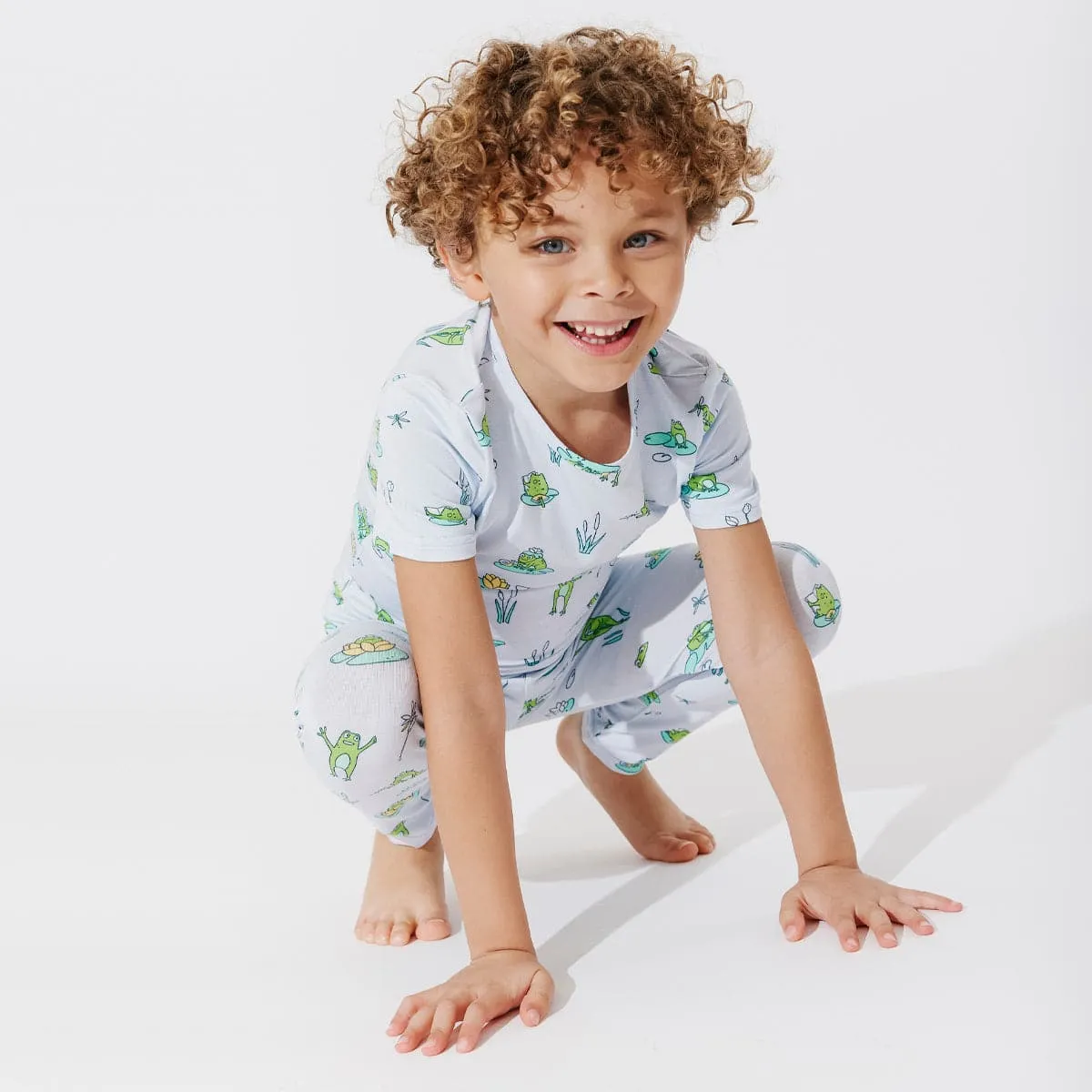 Frogs Bamboo Kids Pajamas