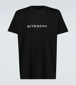 Givenchy oversized cotton T-shirt with logo, black