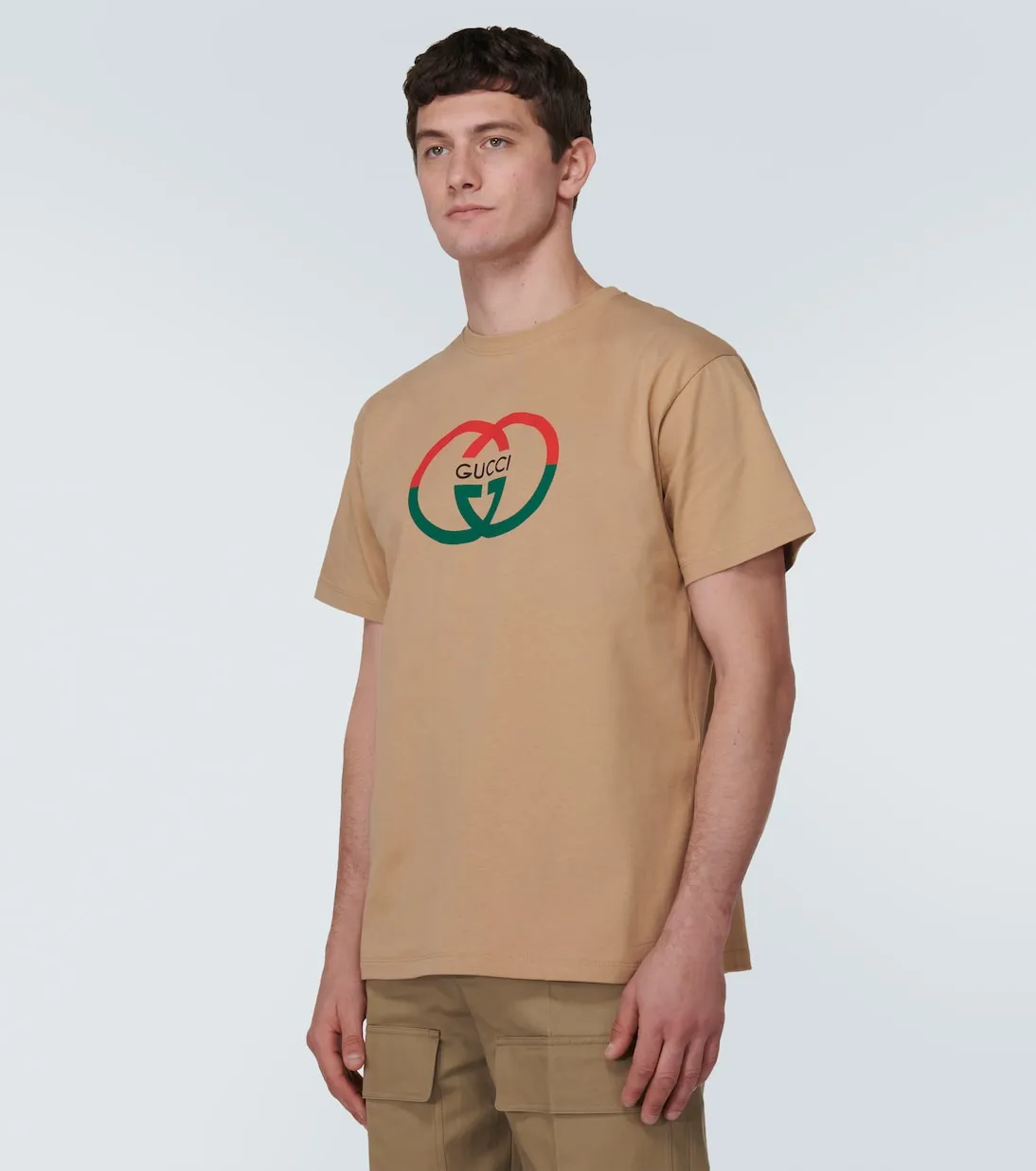 Gucci Cotton Jersey T-Shirt, Brown