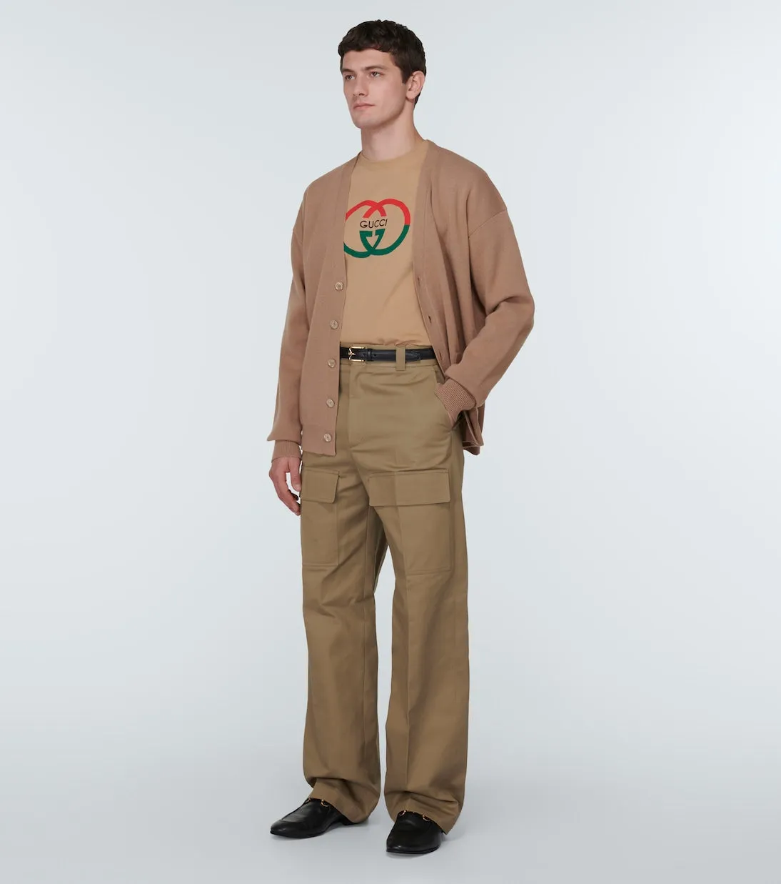 Gucci Cotton Jersey T-Shirt, Brown