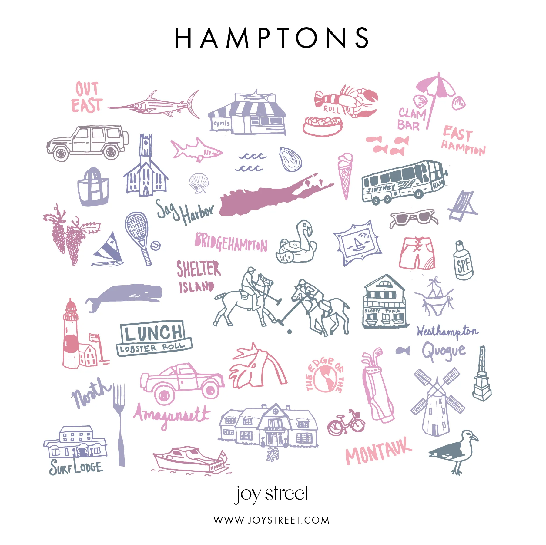 Hamptons Two Piece Kids Pajamas