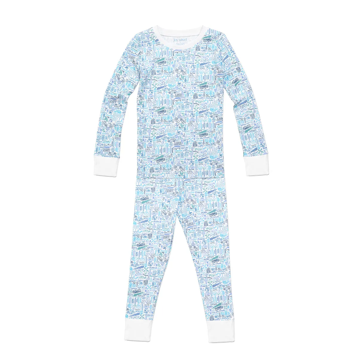 Hamptons Two Piece Kids Pajamas