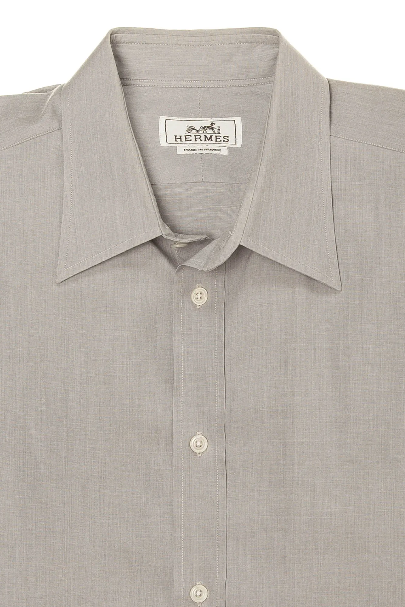 Hermes - Light Grey Men's Dress Shirt - IT 42