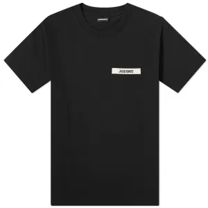 Jacquemus Gros Grain Logo T-shirt, black
