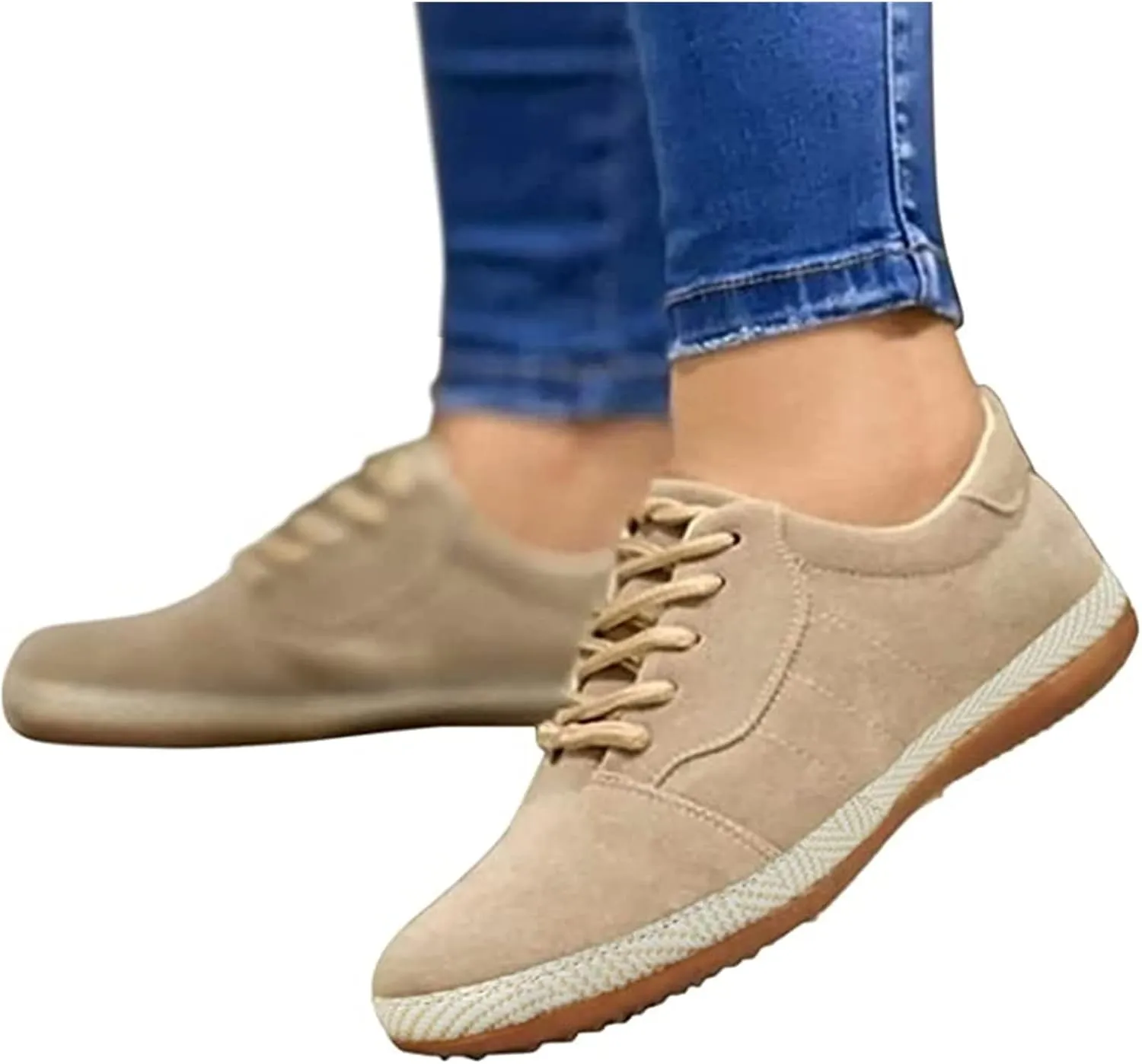 Lausiuoe Shoes for Women Sneakers Slip On Low Top Canvas Shoes Casual Fashion Lightweight Comfortable Walking Flat Loafers