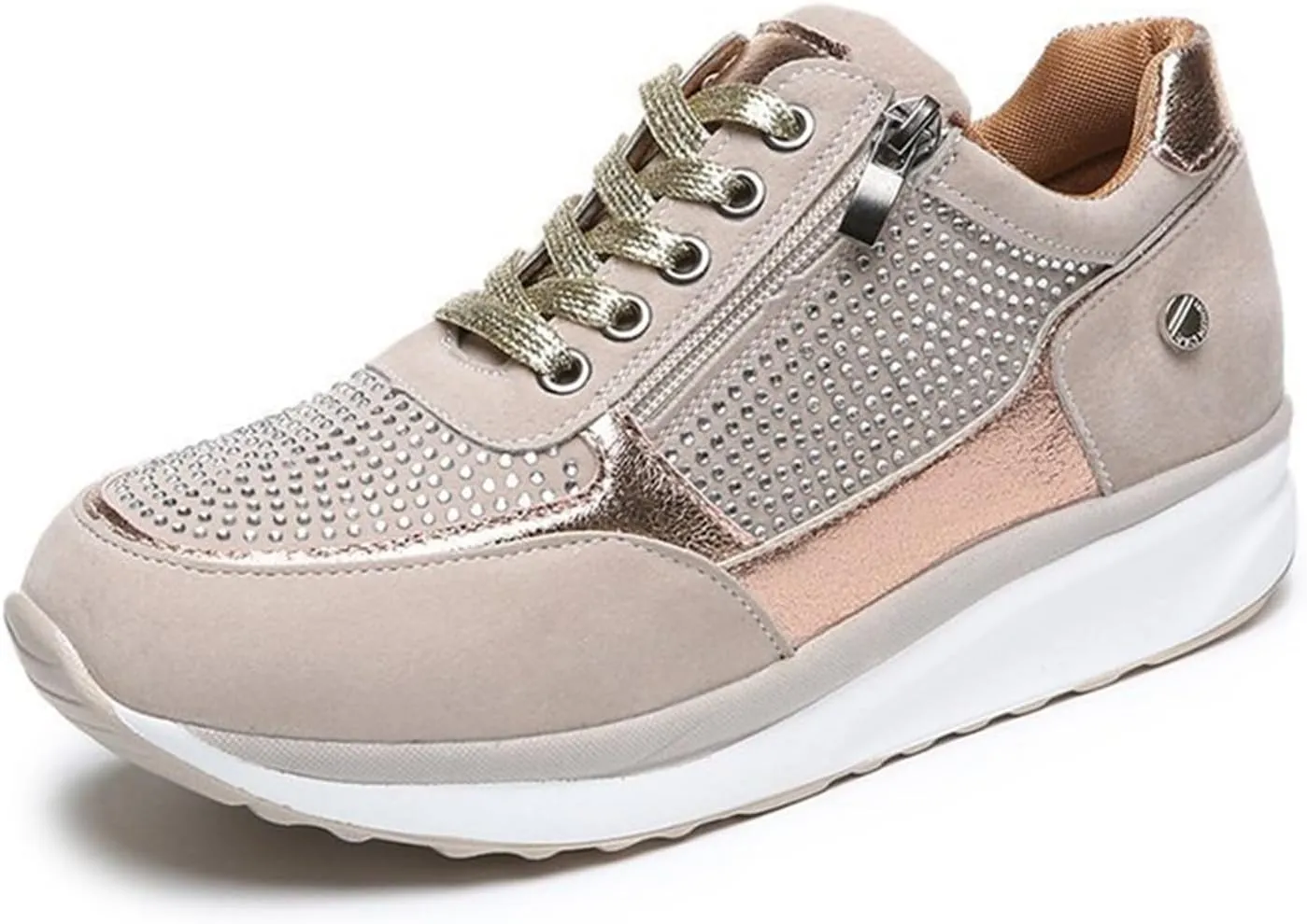 Lausiuoe Sneakers For Women Walking Shoes Comfortable Platform Loafers Fashion Casual Athletic Work Running Sneakers