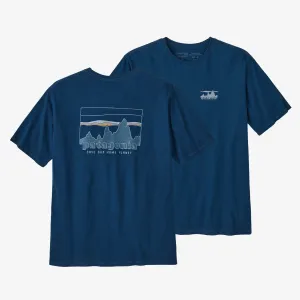 Men's 73 Skyline Organic Patagonia T-Shirt, Lagom Blue