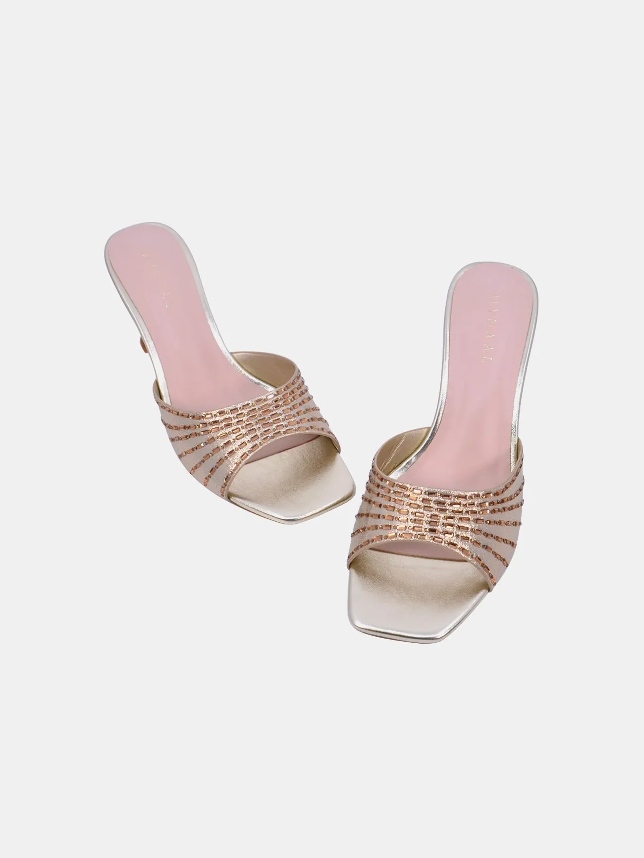 Mynaal Dazzle Women's Spool Heel Sandals