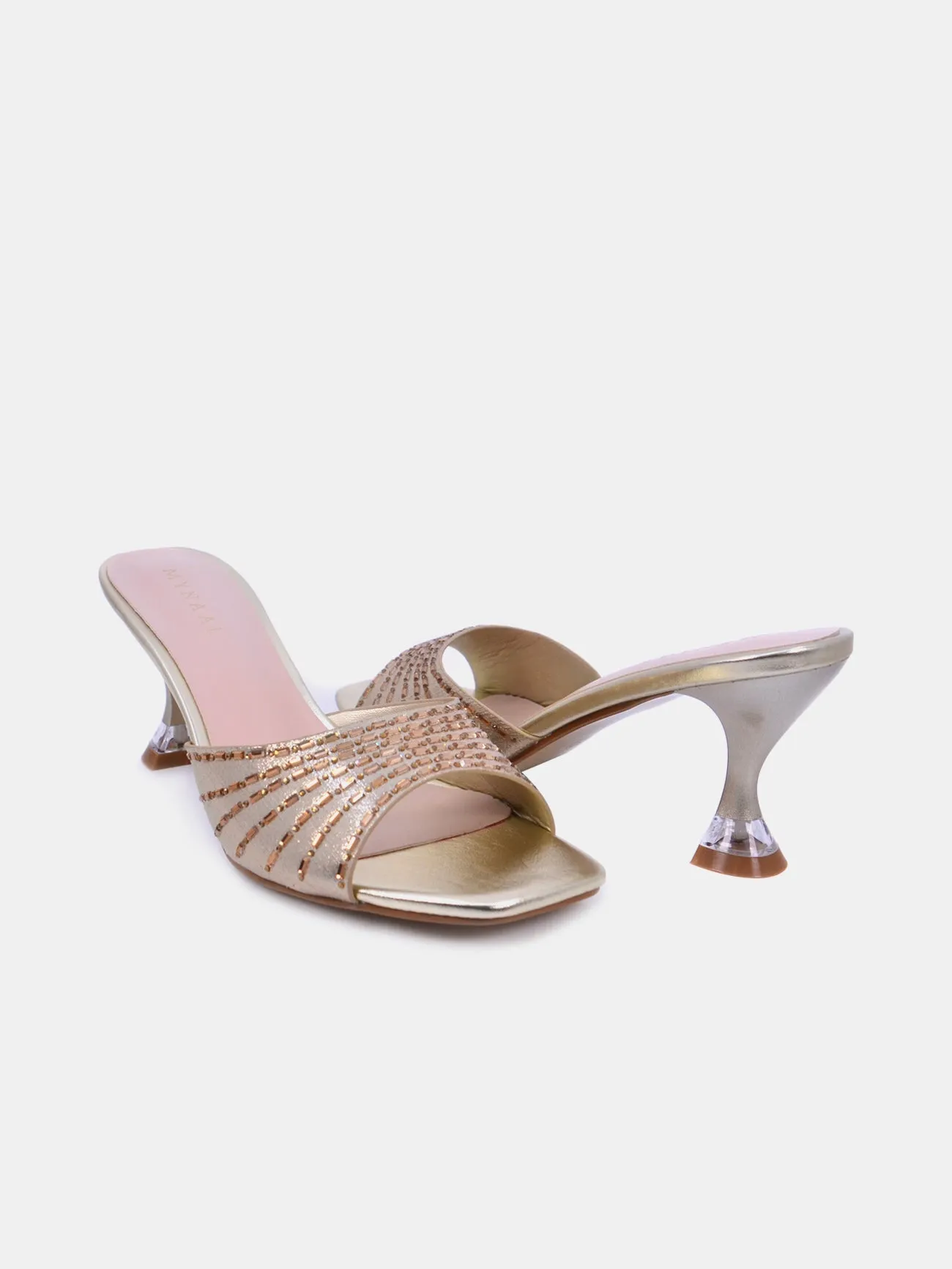 Mynaal Dazzle Women's Spool Heel Sandals