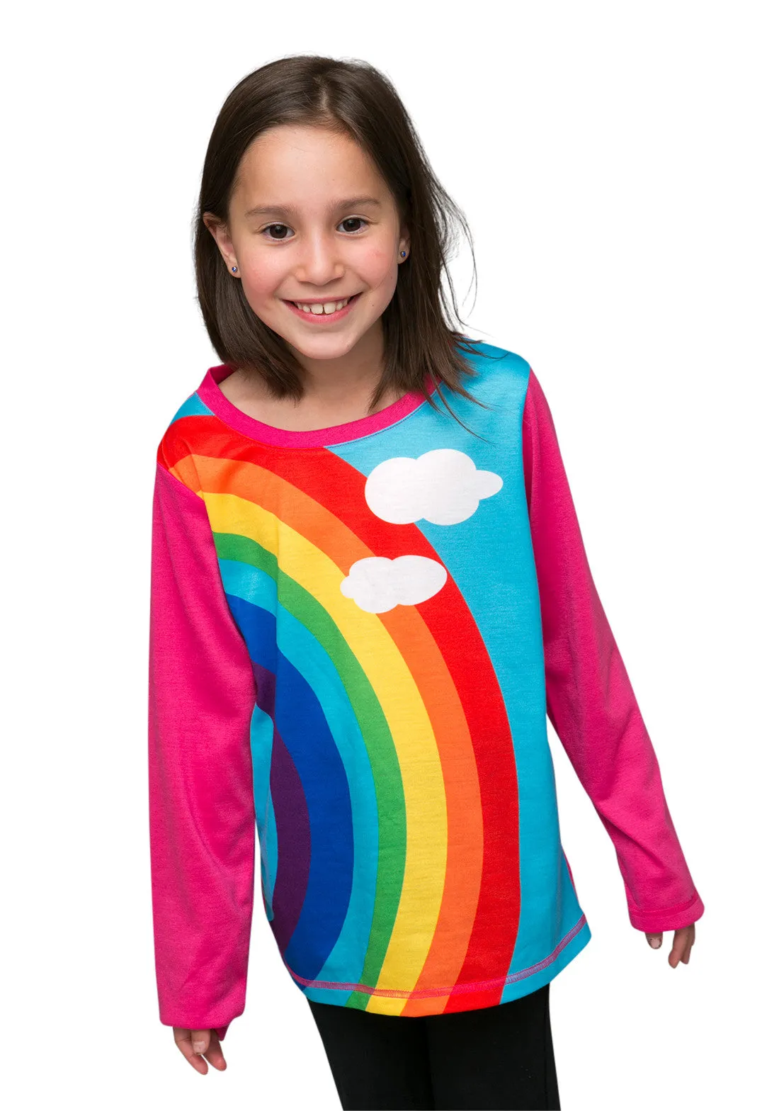 Over the rainbow  - long sleeve rainbow T shirt