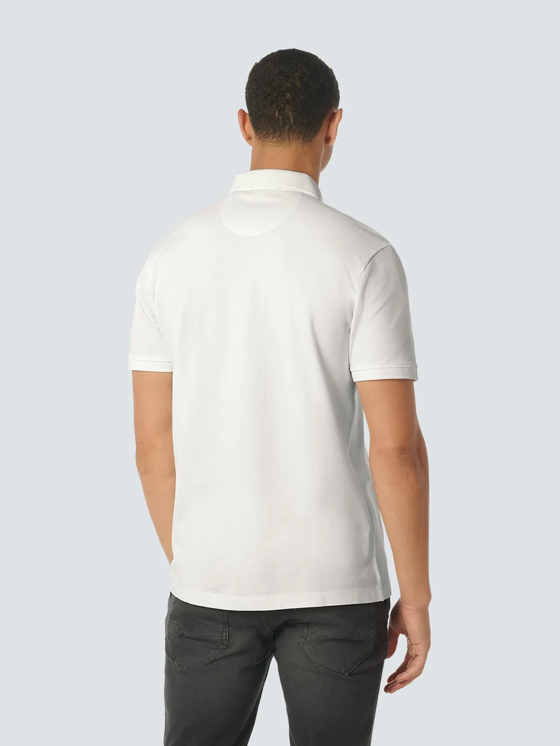 Polo Pique Garment Dyed | White