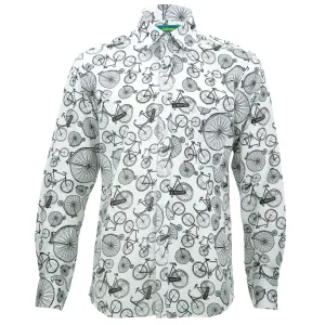 Regular Fit Long Sleeve Shirt - Bicycles