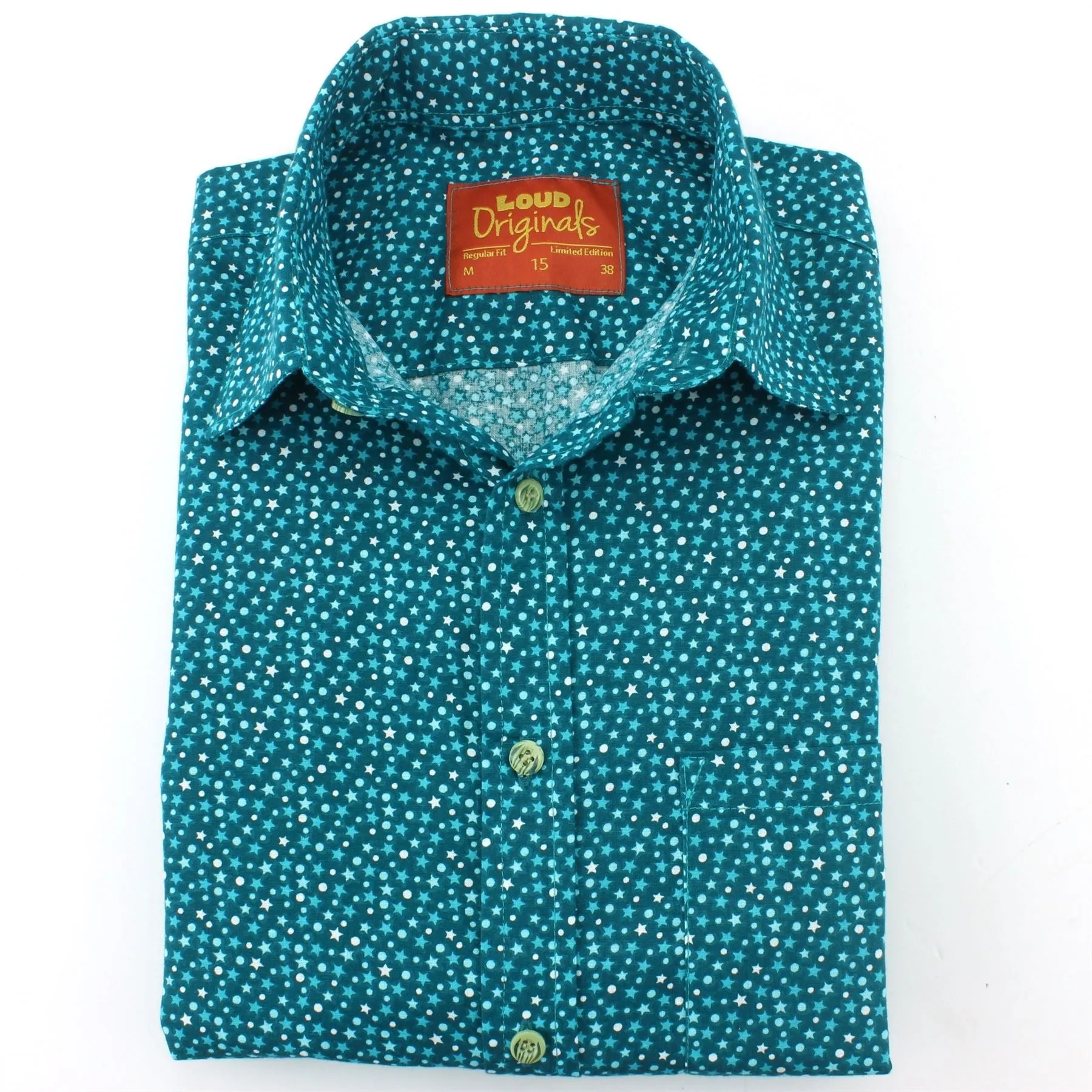Regular Fit Short Sleeve Shirt - Ditzy Stars