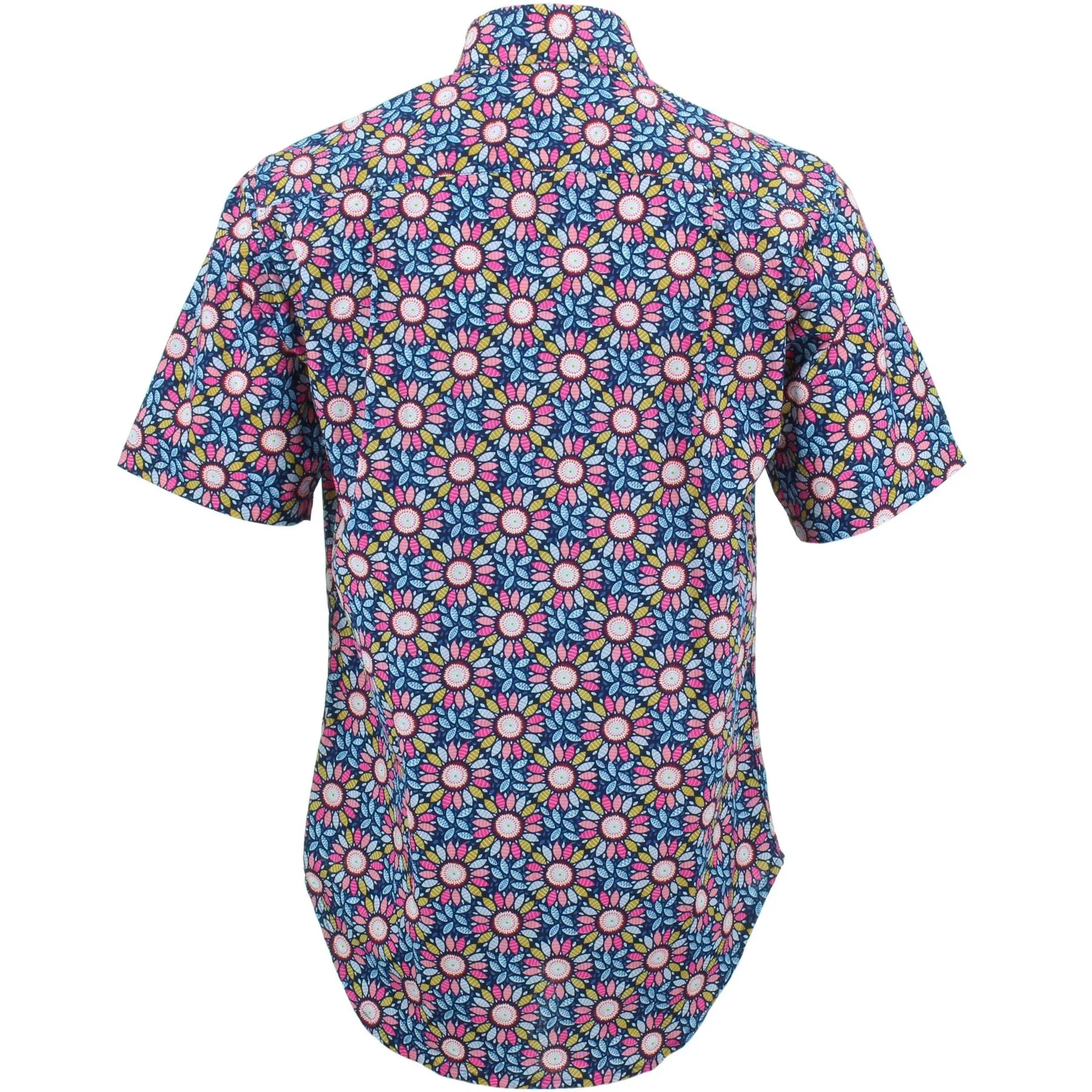 Regular Fit Short Sleeve Shirt - Floral Kaleidoscope