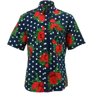 Regular Fit Short Sleeve Shirt - Polka Floral