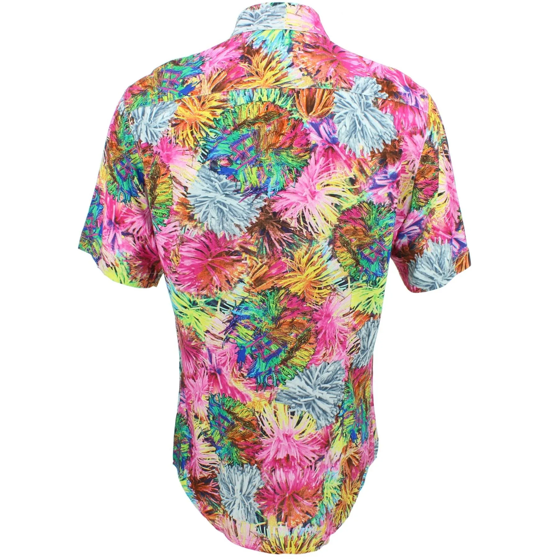 Slim Fit Short Sleeve Shirt - Neon Splash