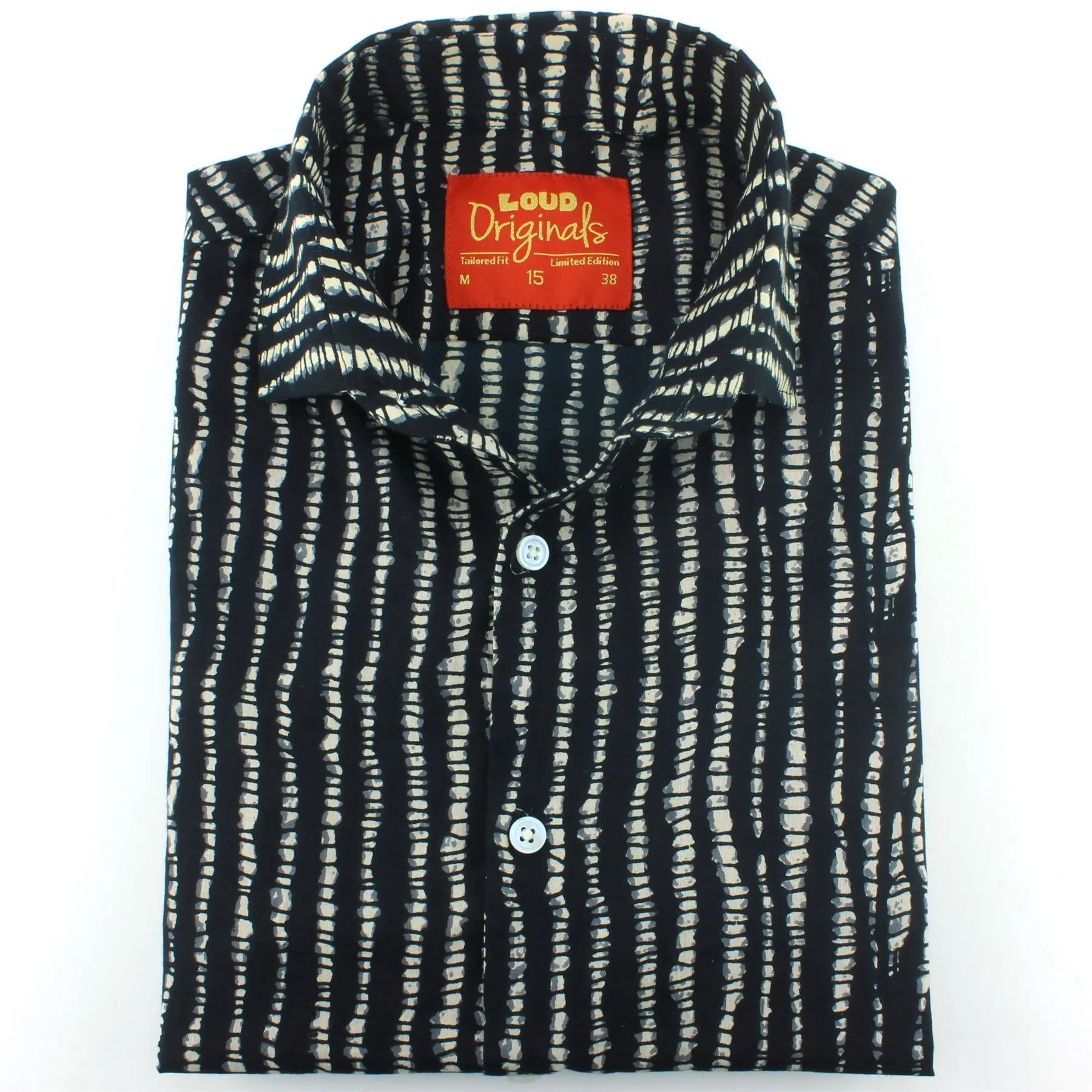 Slim Fit Short Sleeve Shirt - Spine Lines