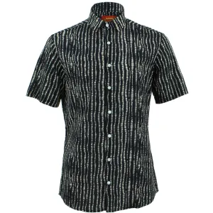 Slim Fit Short Sleeve Shirt - Spine Lines