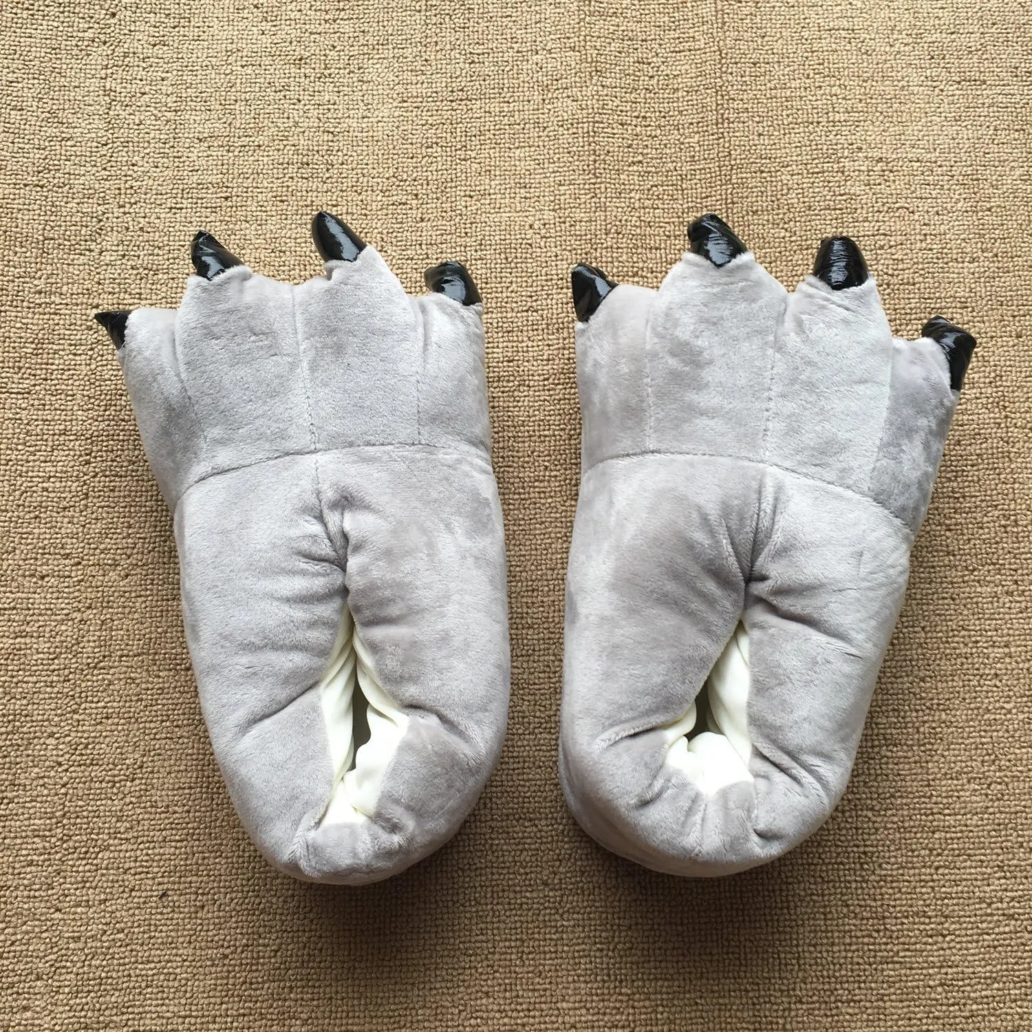 YESBOR Unisex Plush Paw Claw House Slippers Animal Costume Shoes