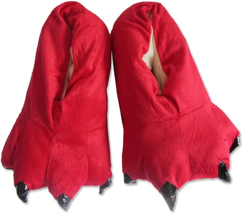 YESBOR Unisex Plush Paw Claw House Slippers Animal Costume Shoes